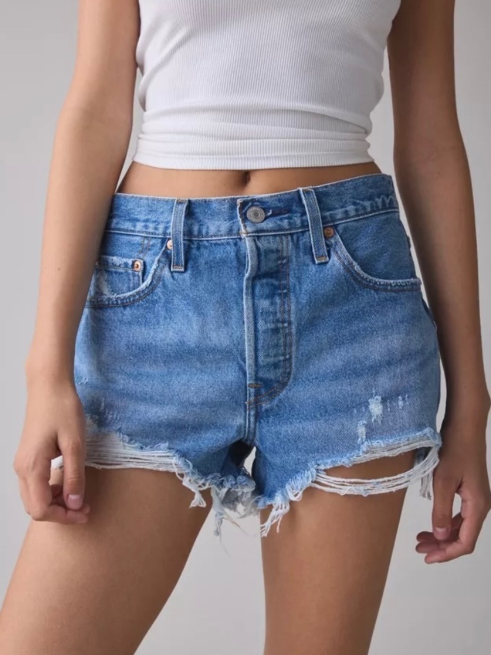 Levi’s 501 Distressed Cut-Off Jean Shorts